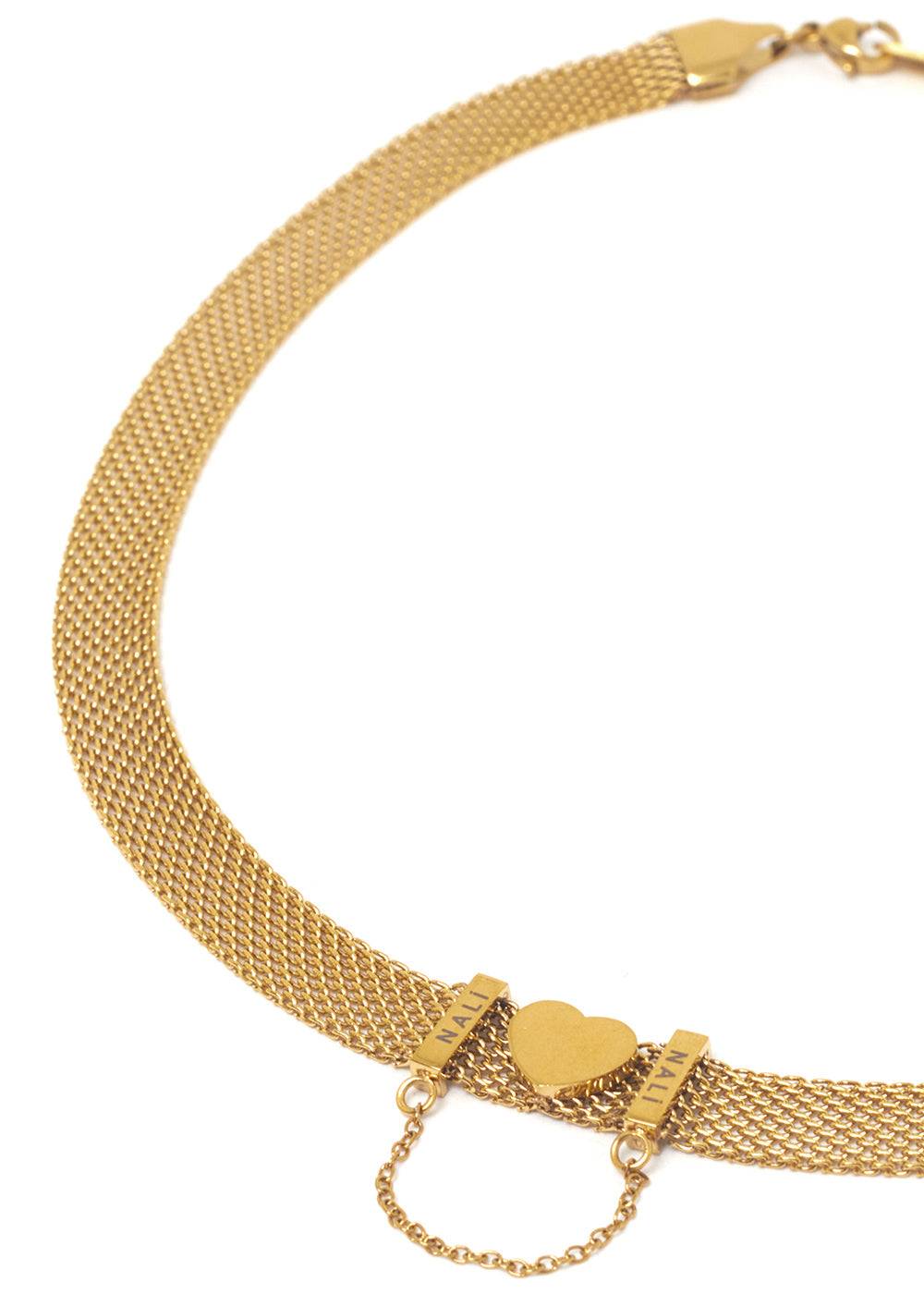 Nalí HEART NECKLACE IN STAINLESS STEEL