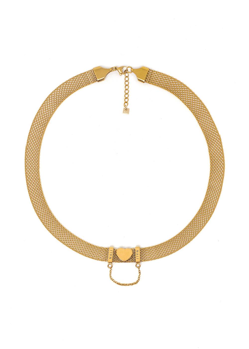 Nalí HEART NECKLACE IN STAINLESS STEEL