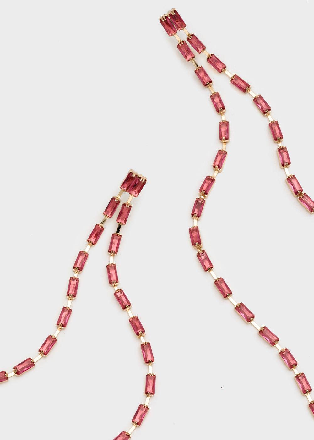 Nalí IRIS LONG EARRINGS W/ STONES + COLORS