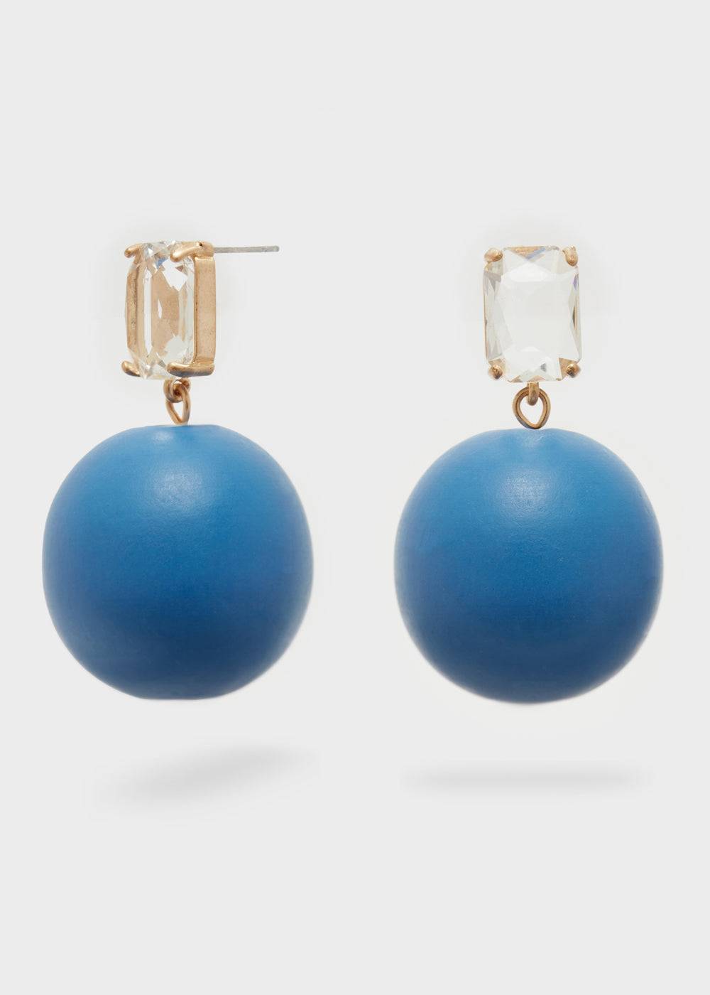 Nalí ITHACA EARRINGS W/ WOOD PEARL + COLORS