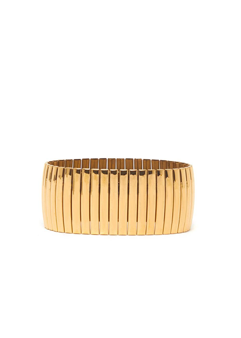 Nalí JARA ELASTIC BRACELET IN GOLD STAINLESS STEEL