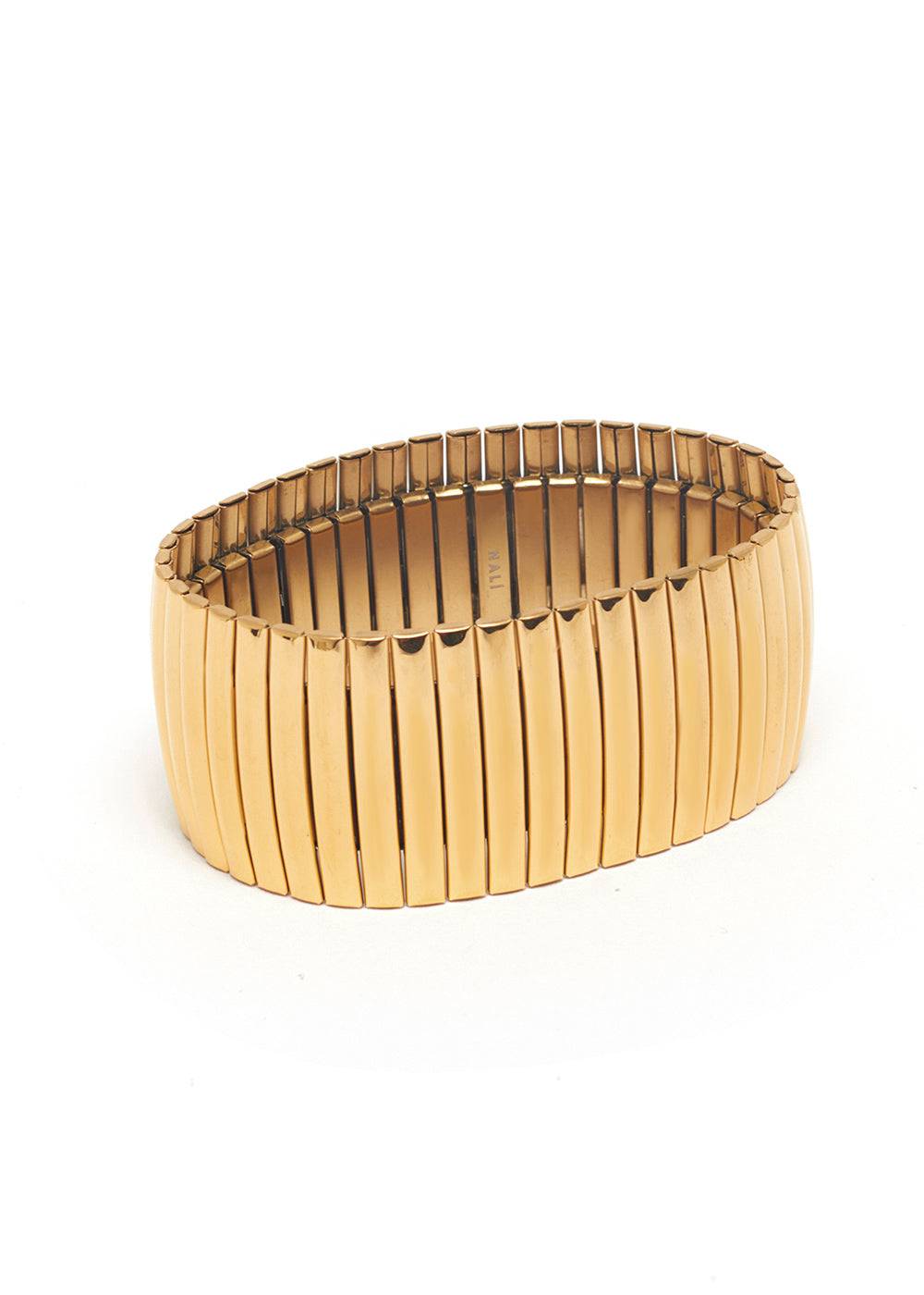 Nalí JARA ELASTIC BRACELET IN GOLD STAINLESS STEEL