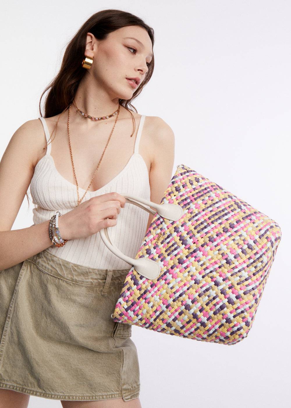 Nalí KELLY BAG BRAIDED + COLORS