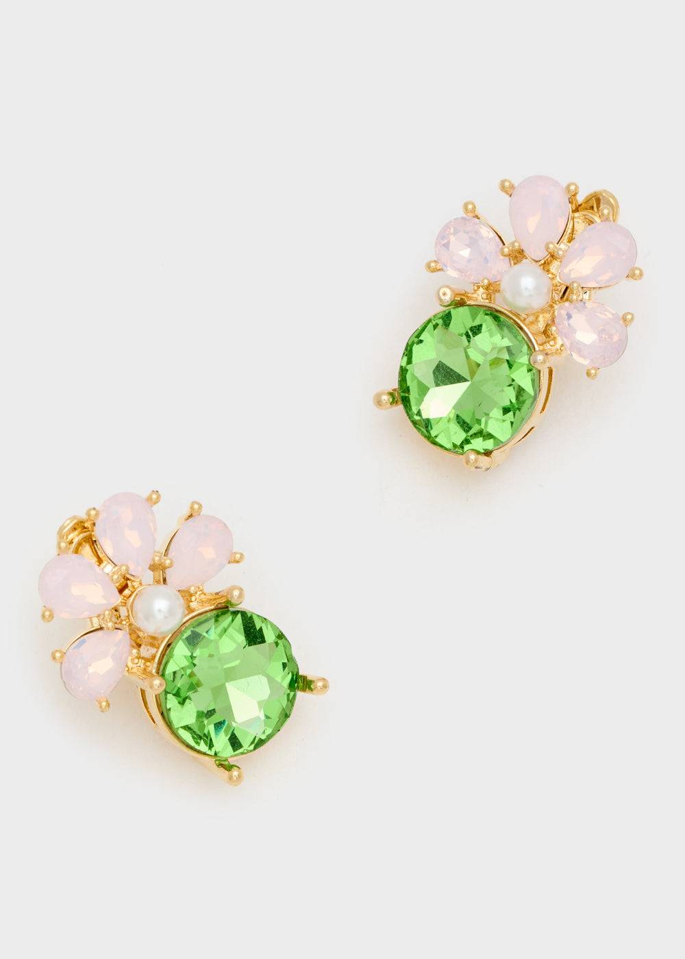 Nalí LADY EARRINGS 14KT GOLD PLAT. STONE + COLORS