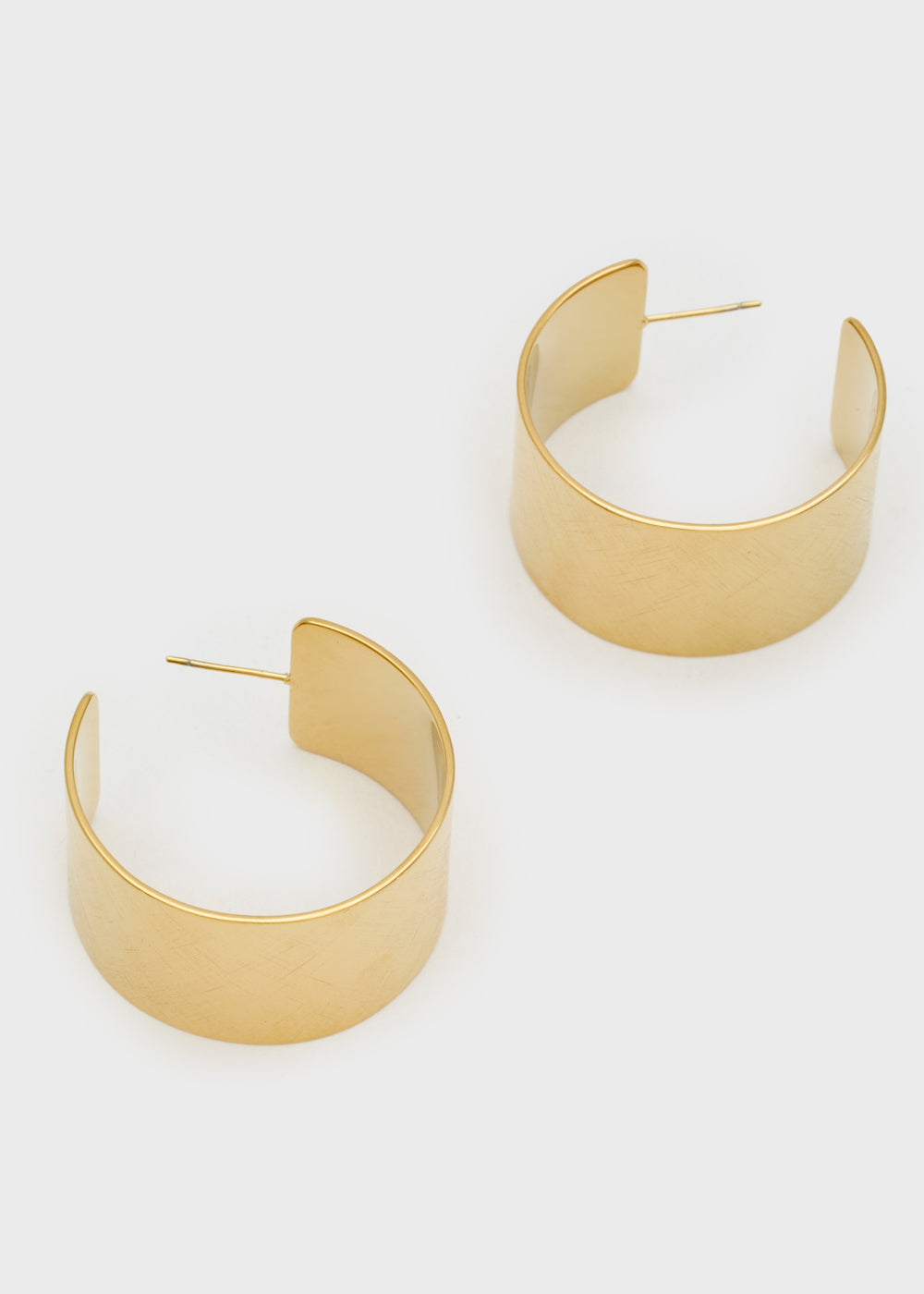 Nalí LARGE HOOP EARRINGS 14KT GOLD PLATED