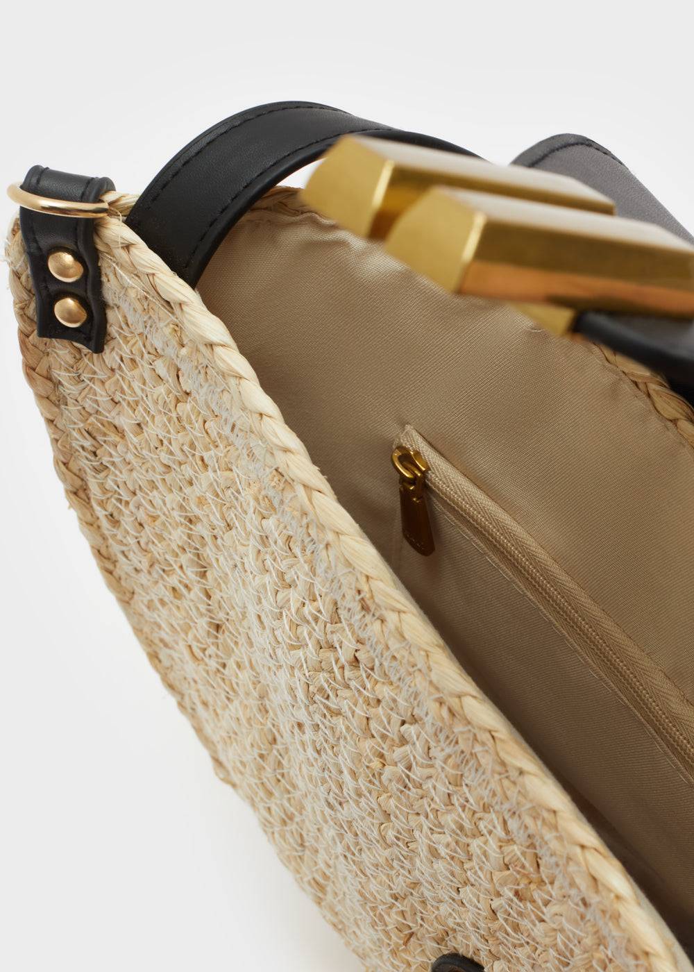 Nalí LAURYN STRAW BAG NATURAL COLOR