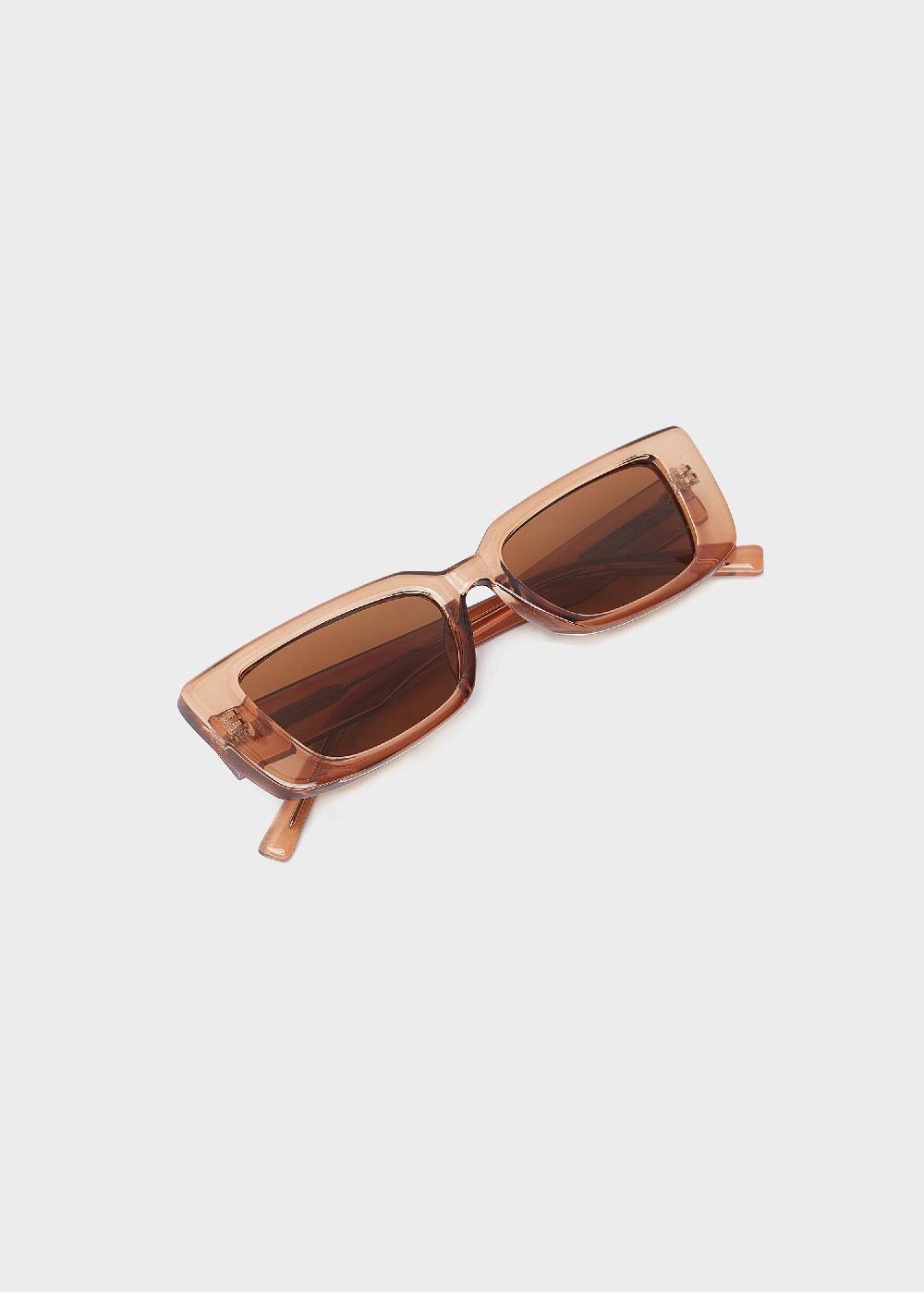 Nalí LENA RECTANGULAR BRONZE SUNGLASSES