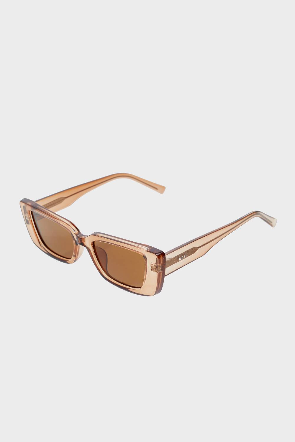 Nalí LENA RECTANGULAR BRONZE SUNGLASSES