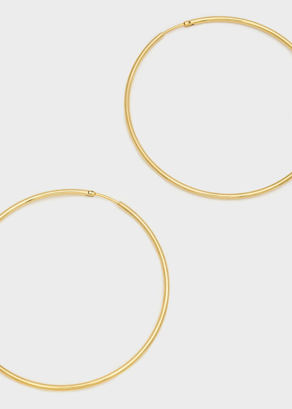 Nalí LILA GOLD BIG HOOP EARRINGS S.STEEL