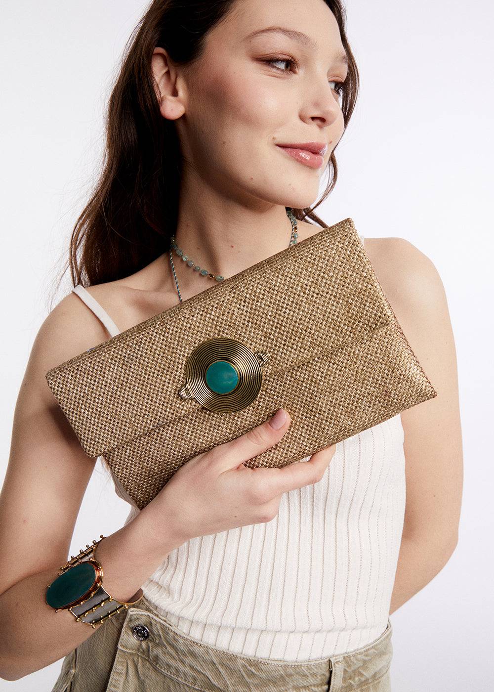 Nalí LIRIKA POUCH W/ NATURAL STONE + COLORS