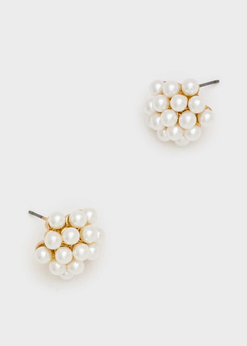 Nalí LOBE EARRINGS WITH WHITE PEARLS