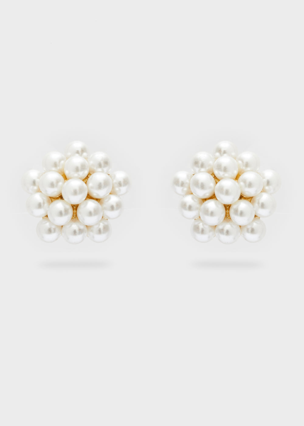 Nalí LOBE EARRINGS WITH WHITE PEARLS