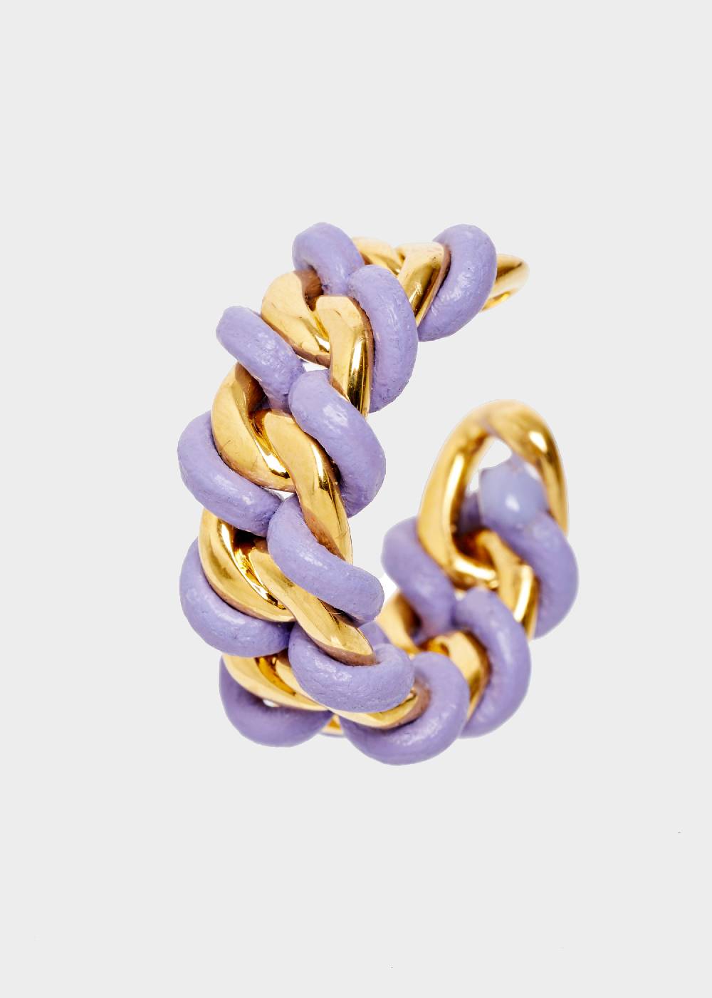 Nalí LYNDIS GROUMETTE RING IN GOLD AND LILAC