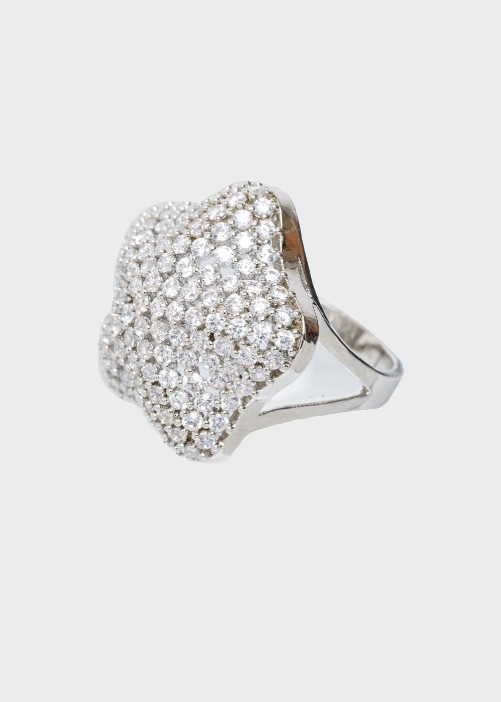 Nalí MABEL STAR RING W/ ZIRCONS IN SILVER