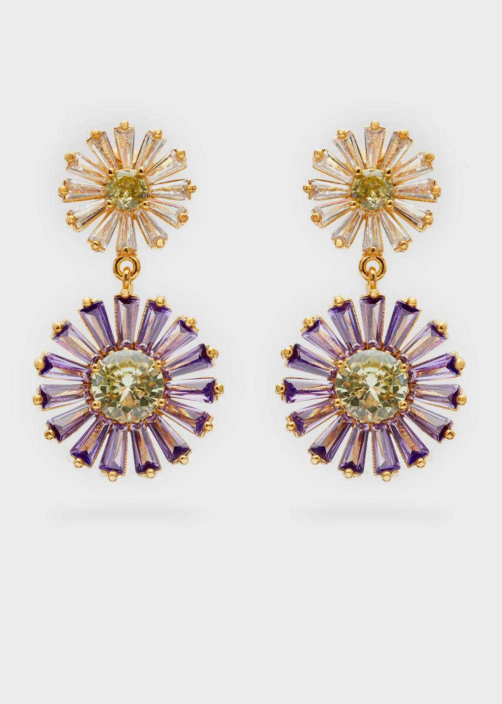 Nalí MARGHERITA EARRINGS W/ ZIRCONS + COLORS
