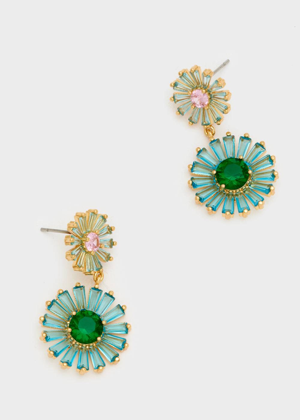 Nalí MARGHERITA EARRINGS W/ ZIRCONS + COLORS