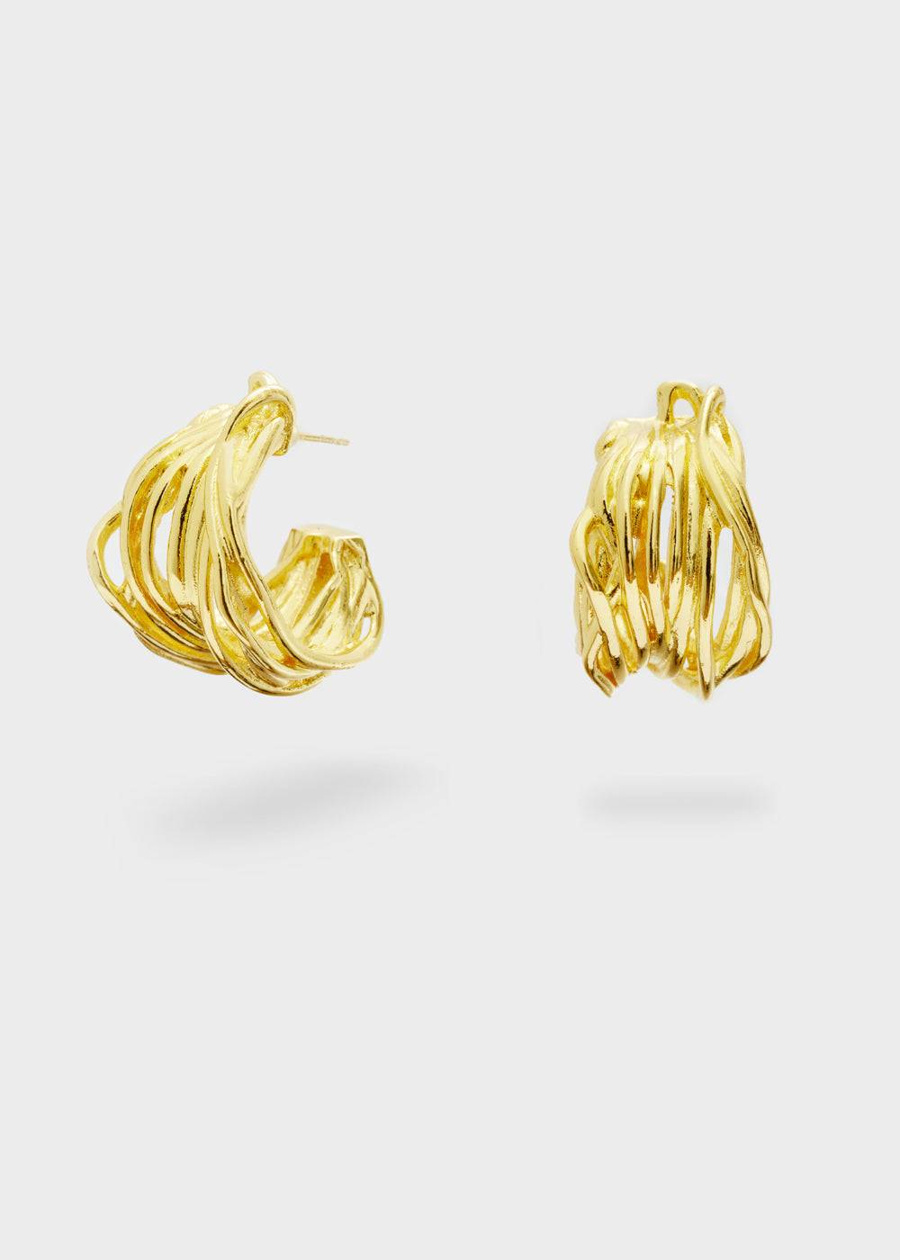Nalí MEDEA 14KT HOOP EARRINGS + COLORS