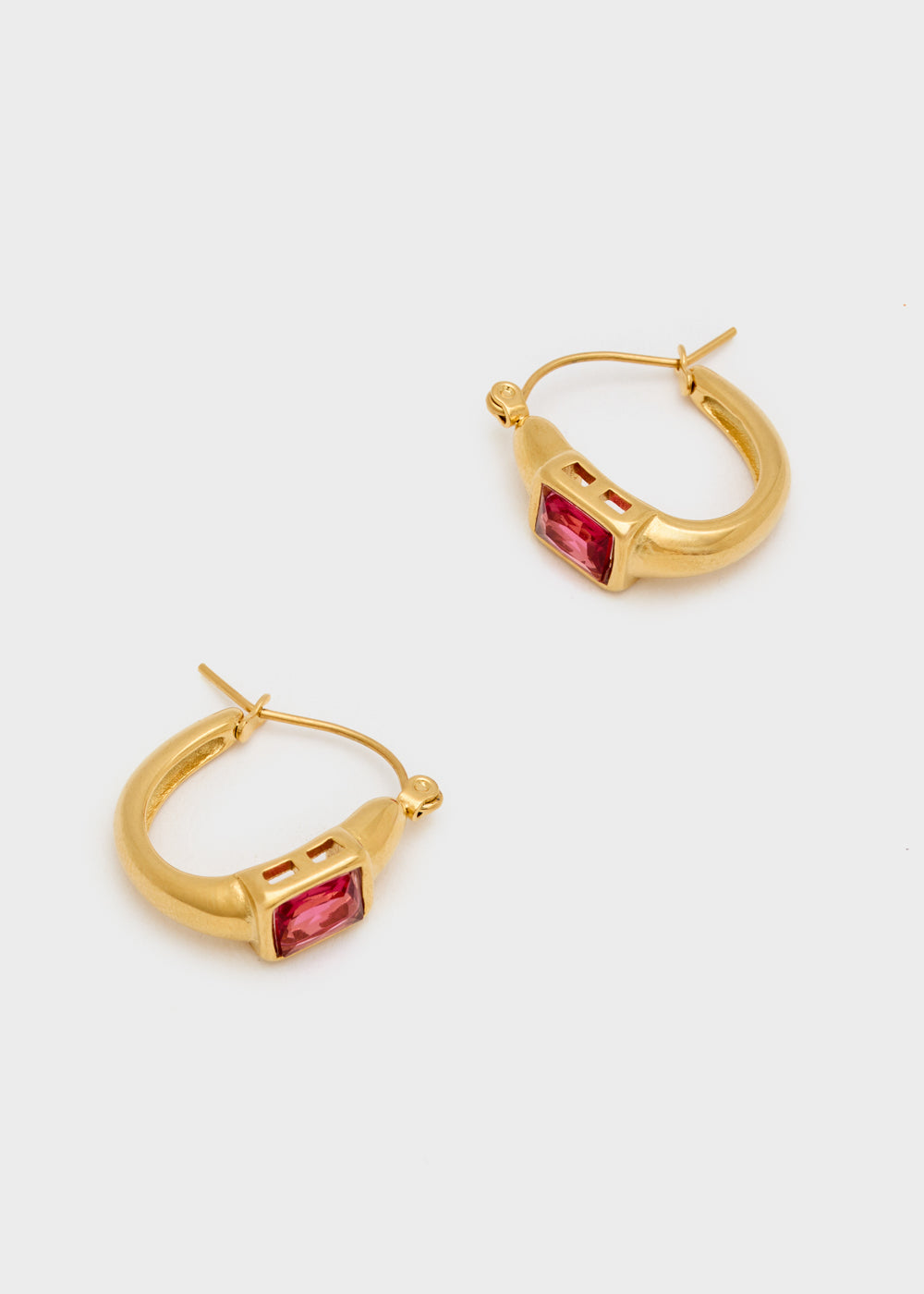 Nalí MILLY HOOP EARRINGS S. STEEL + COLORS