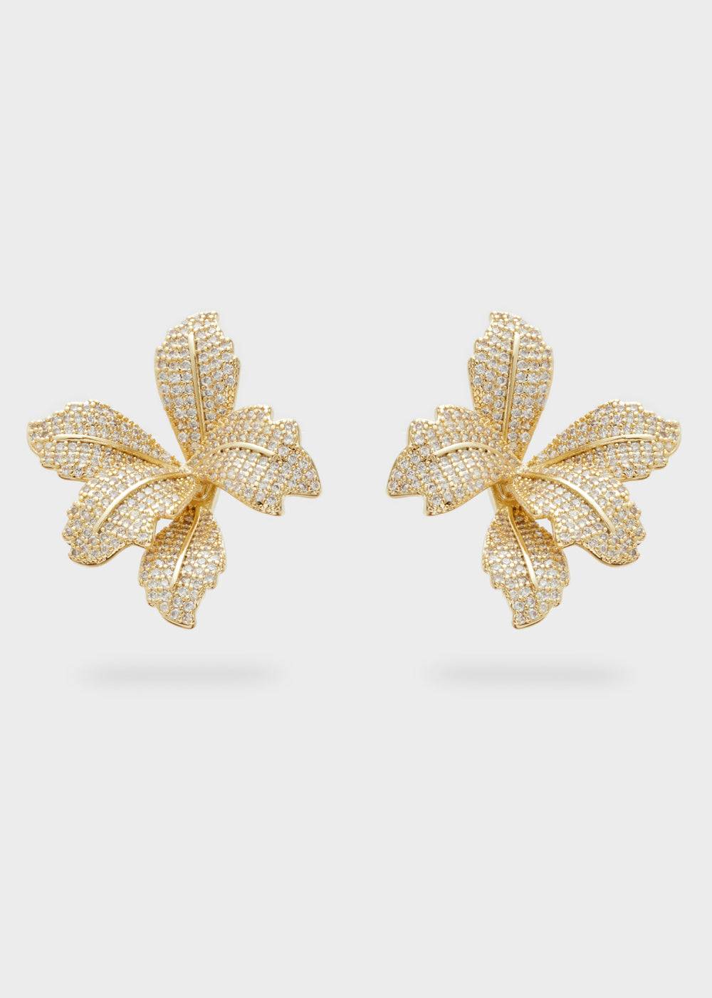 Nalí MISS FLOWER EARRINGS W/ STONES + COLORS