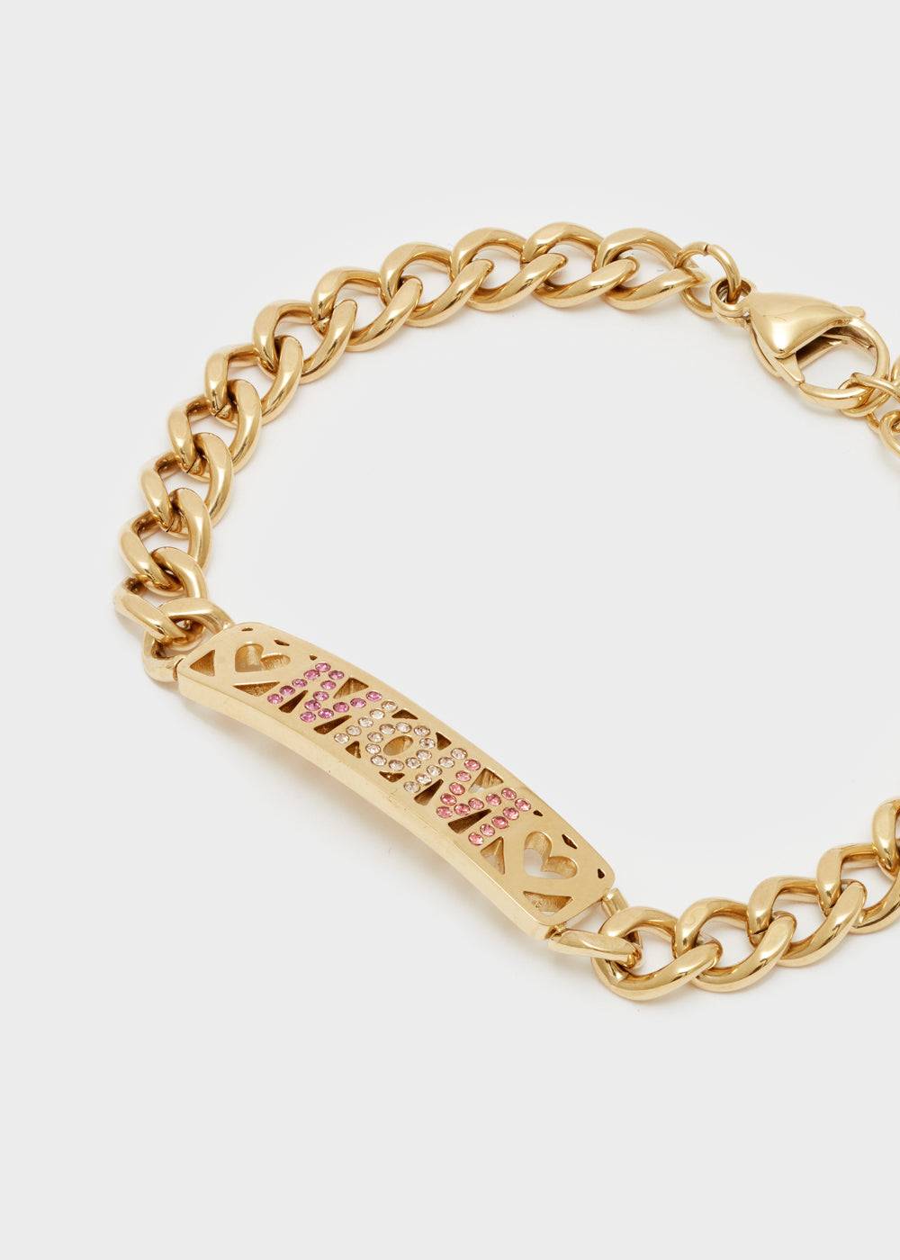 Nalí MOM S. STEEL BRACELET W/ STONES