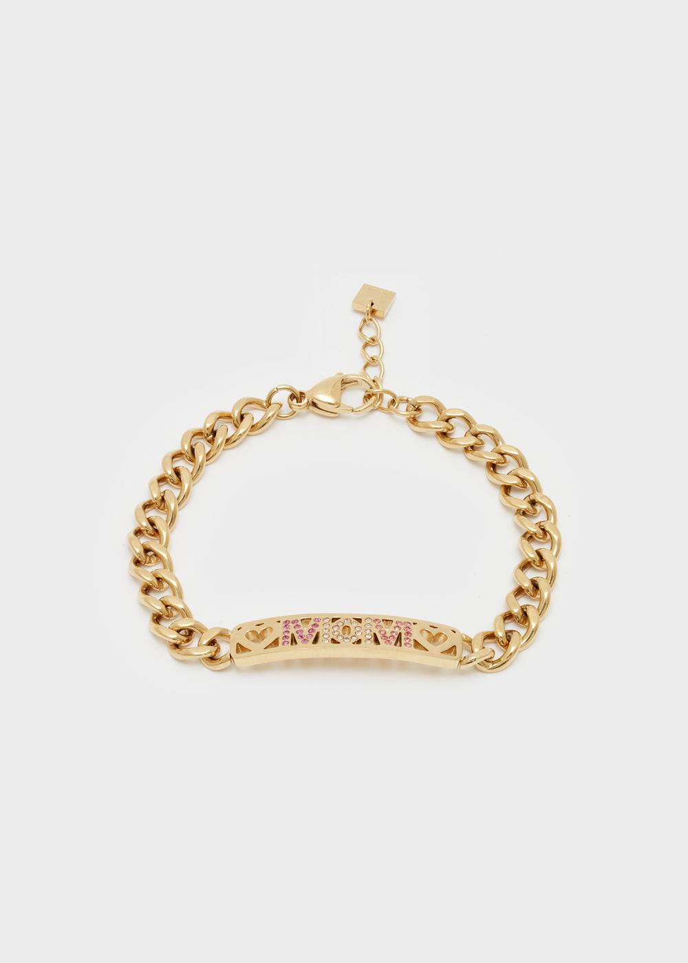 Nalí MOM S. STEEL BRACELET W/ STONES