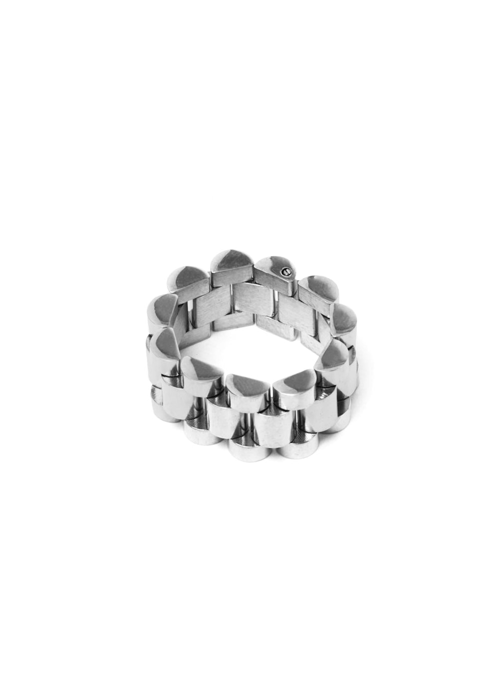 Nalí MORA SILVER CHAIN RING STAIN. STEEL