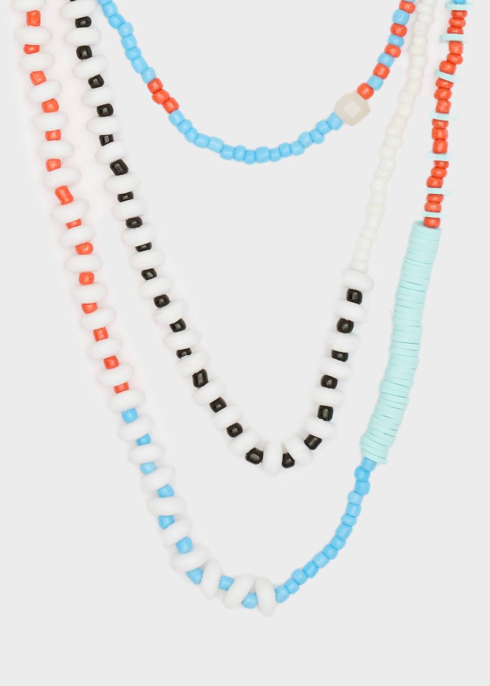 Nalí MULTISTRAND NECKLACE W/ ORANGE BEADS