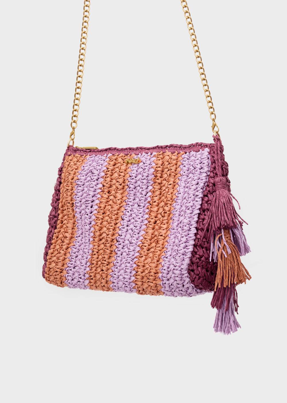 Nalí NANA POUCH IN RAFFIA + COLORS