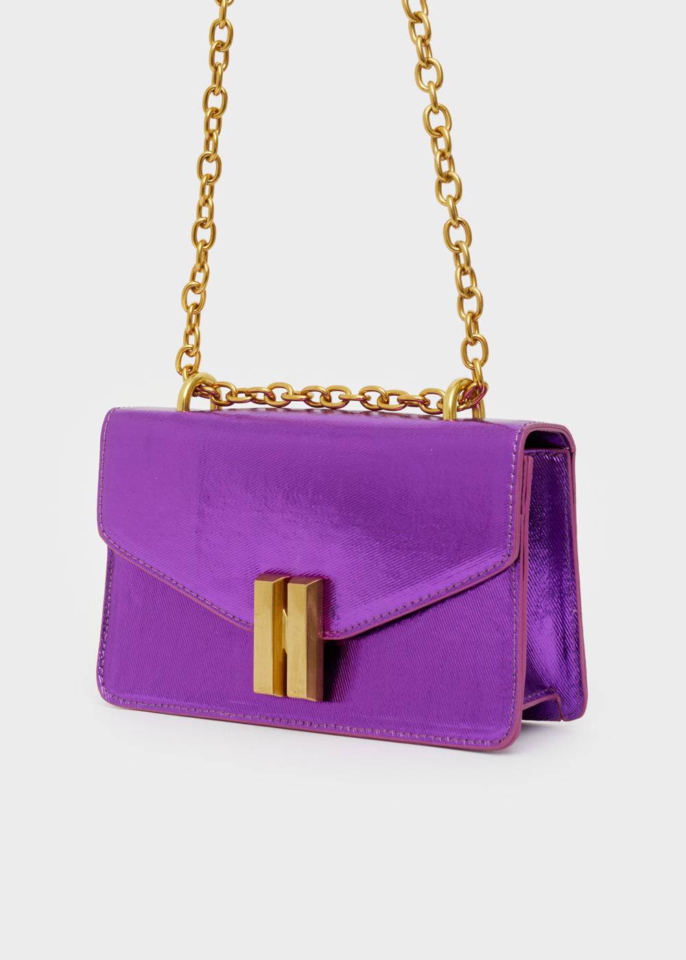 Nalí NATASHA CROSS-BODY BAG METAL + COLORS