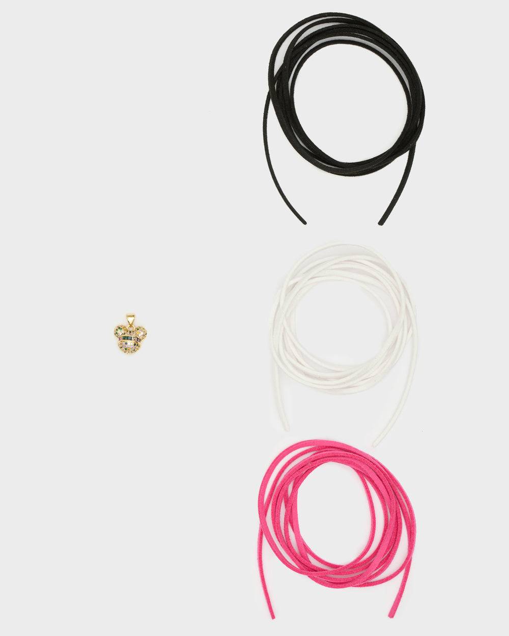 Nalí NECKLACE SET W/ MOUSE CHARMS + CORDS