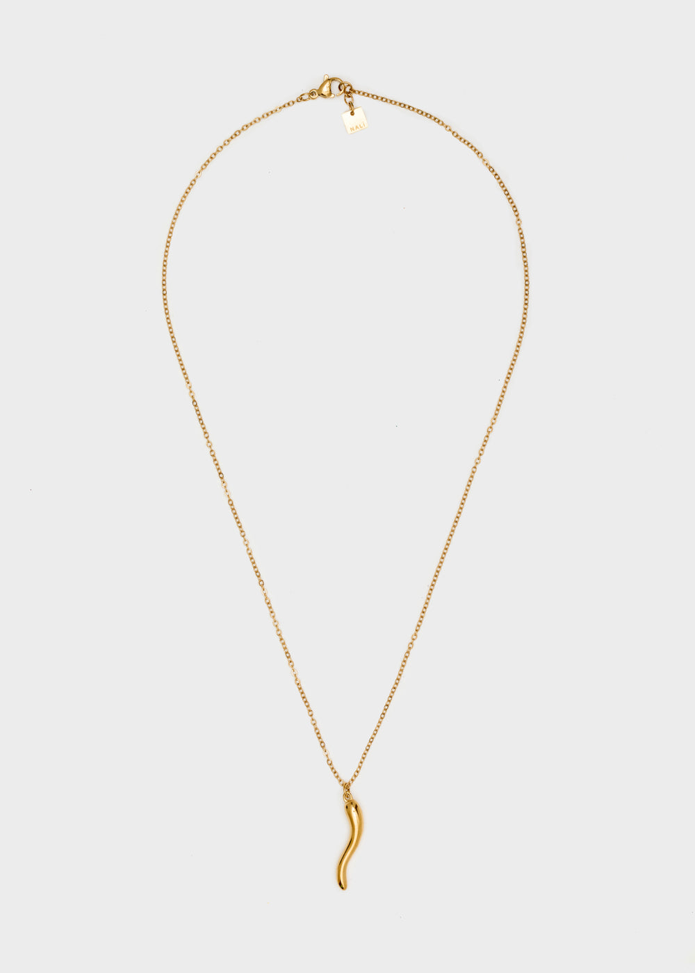 Nalí NECKLACE W/ HORN PENDANT 14KT G.P