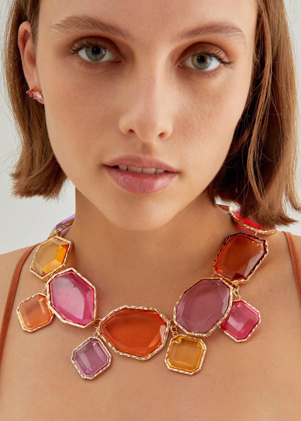 Nalí NECKLACE WITH MULTICOLOR PENDANTS