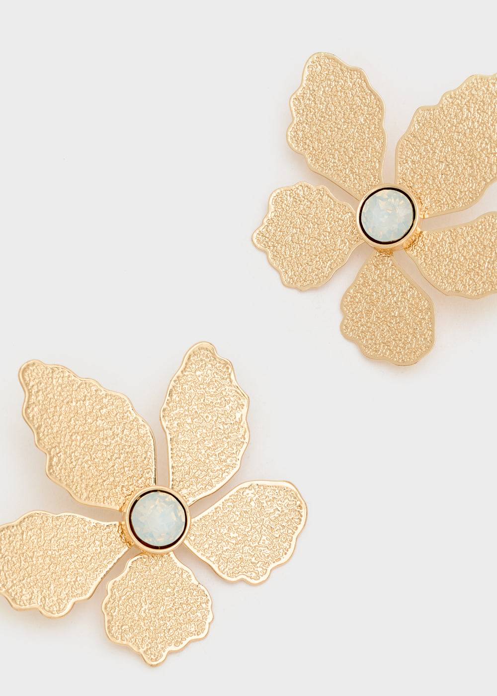 Nalí NICOLE FLOWER EARRINGS W/ STONE + COLORS