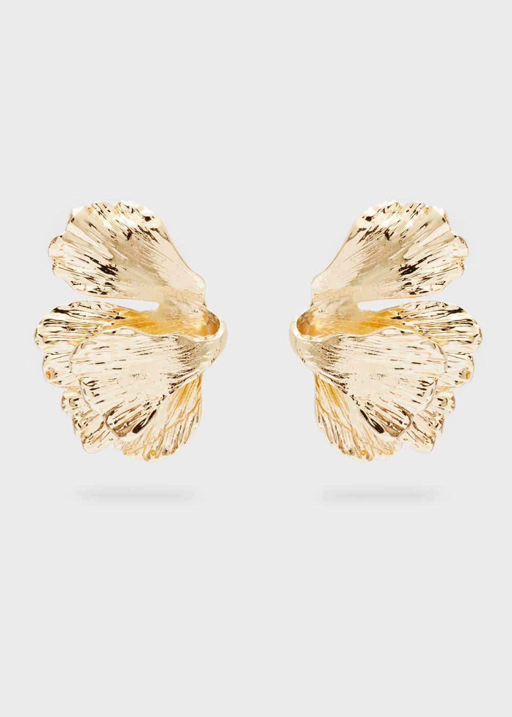 Nalí OVERSIZE LOBE EARRINGS IN GOLD