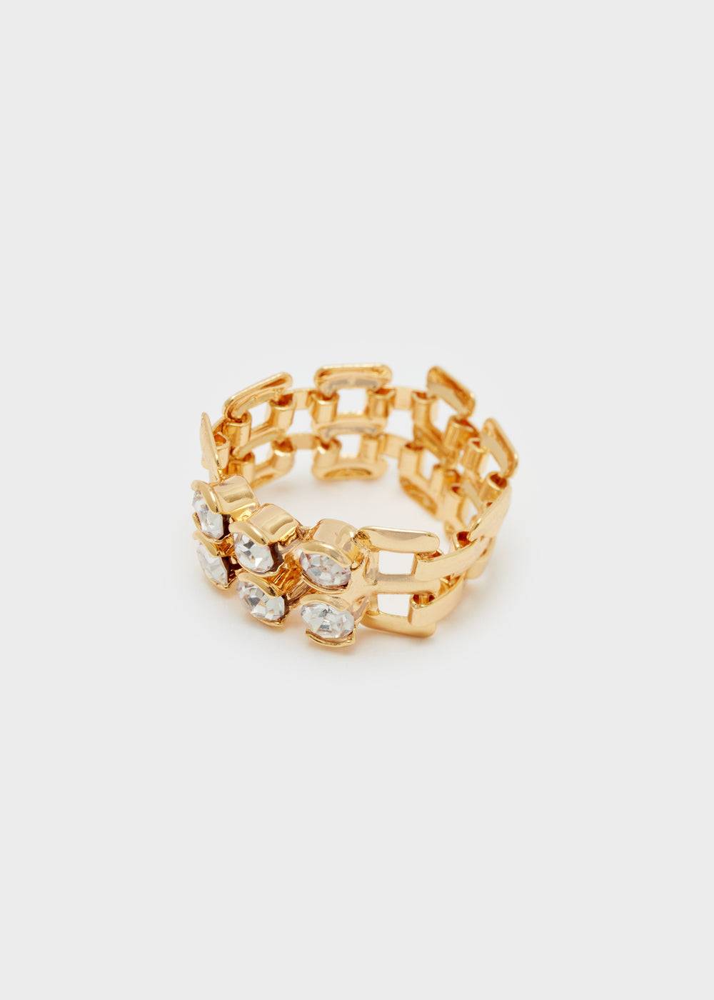 Nalí RING IN GOLD WITH CLEAR ZIRCONS