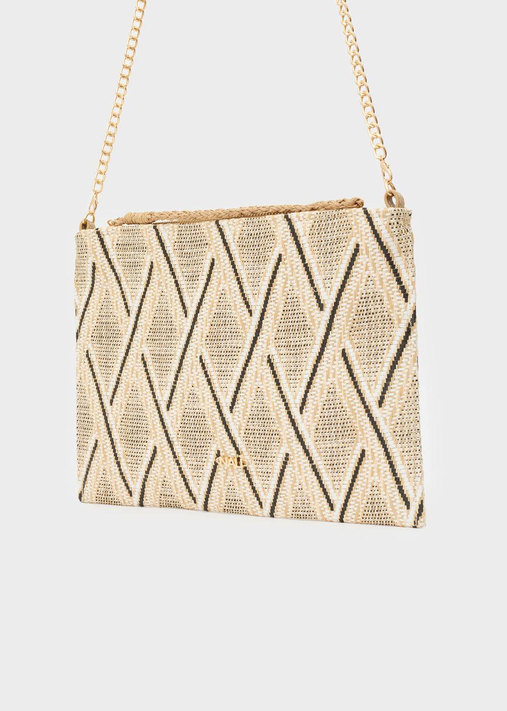 Nalí RITA POUCH IN STRAW + COLORS