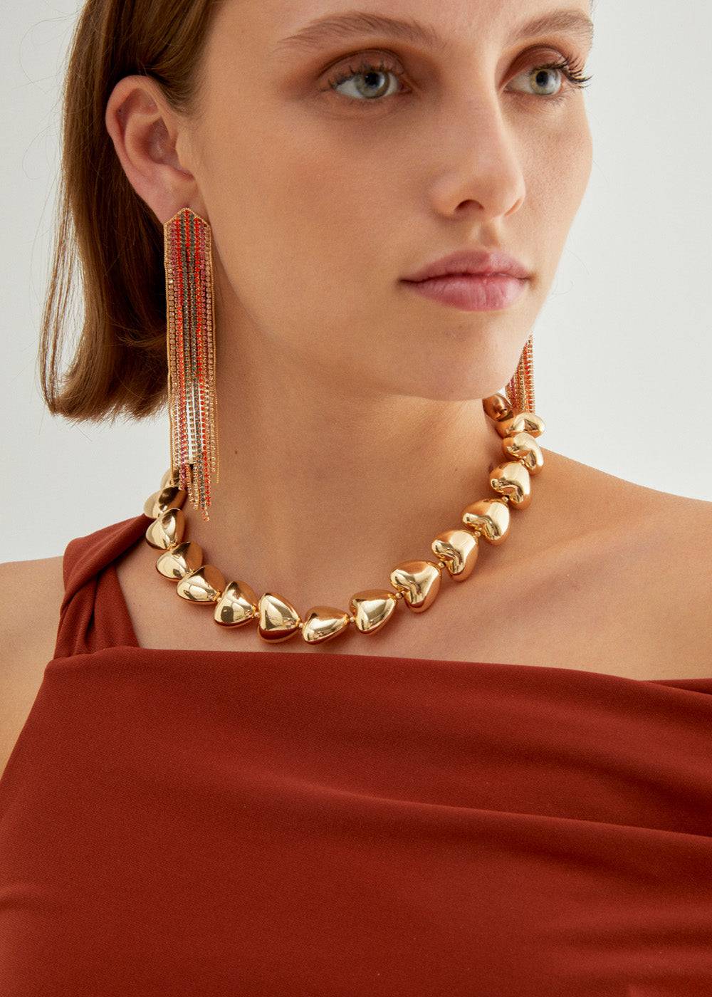 Nalí ROMANTIC NECKLACE W/ HEARTS + COLORS