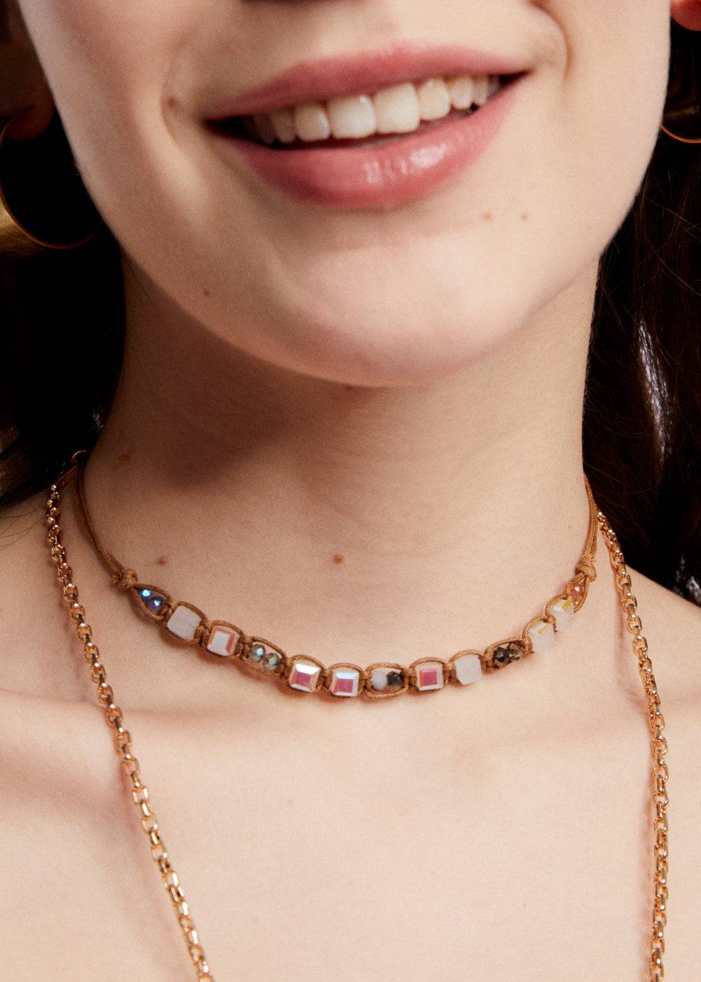 Nalí ROPE NECKLACE W/ BEADS + COLORS