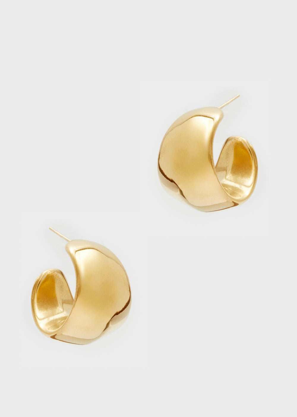 Nalí ROUND HOOP EARRINGS S.STEEL GOLD