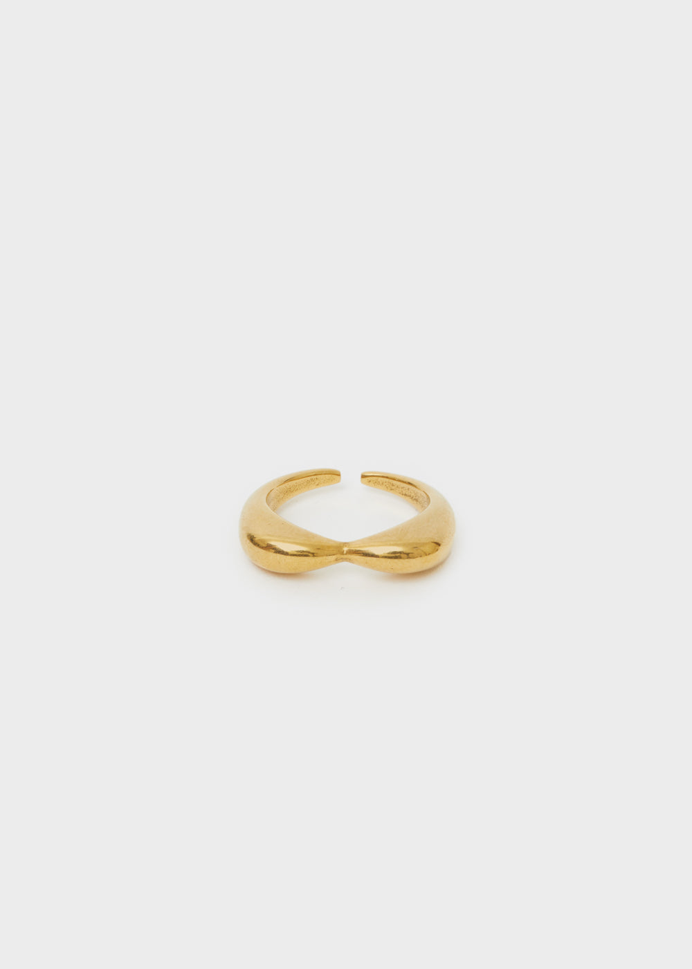 Nalí S.STEEL GOLD HEART RING