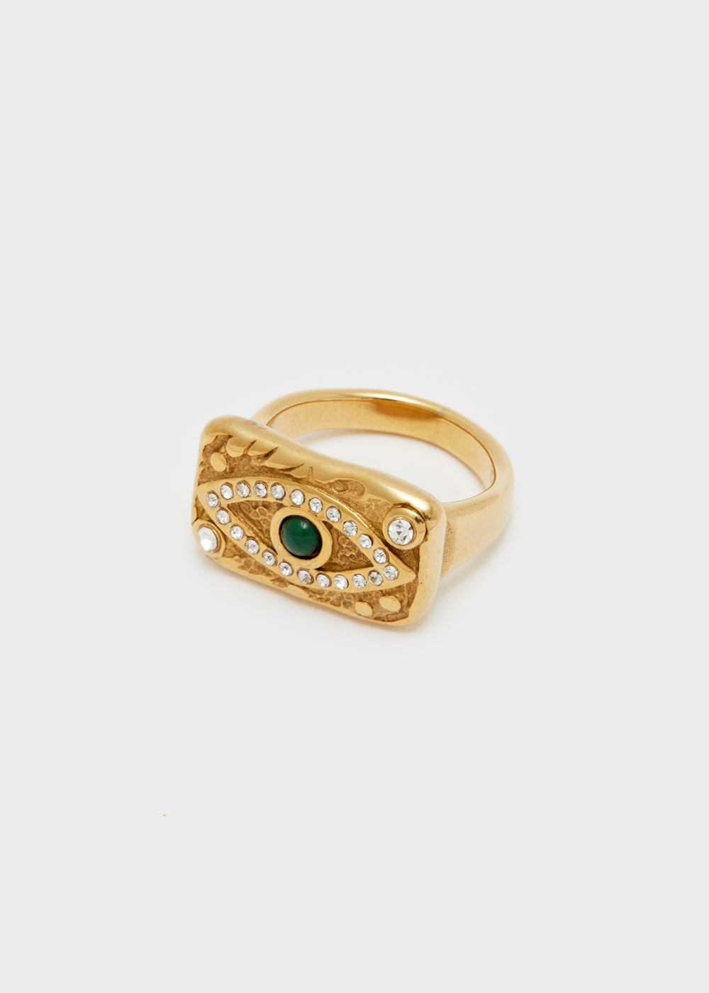 Nalí S.STEEL GOLD RING WITH EYE