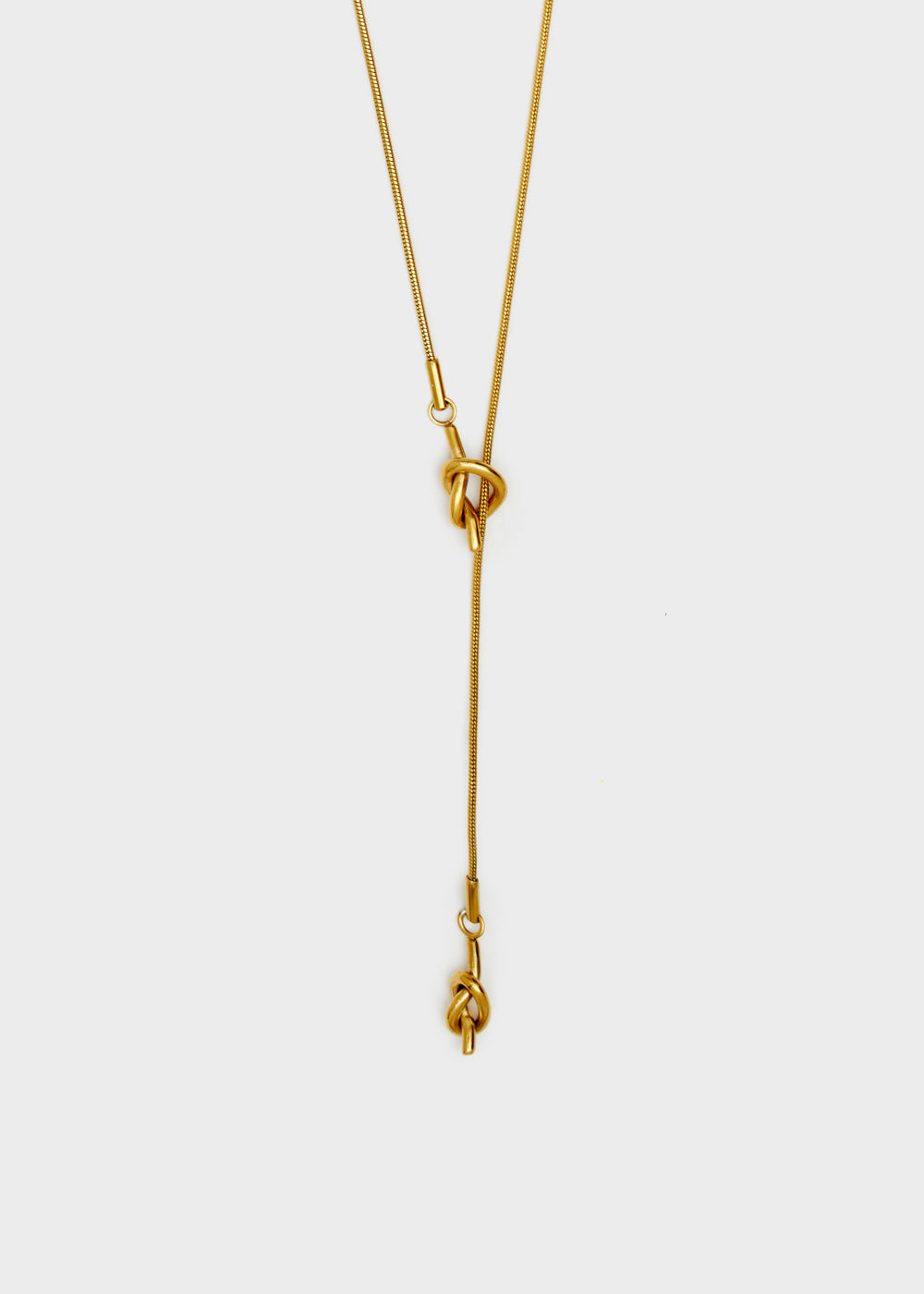 Nalí S.STEEL GOLD THIN LONG NECKLACE