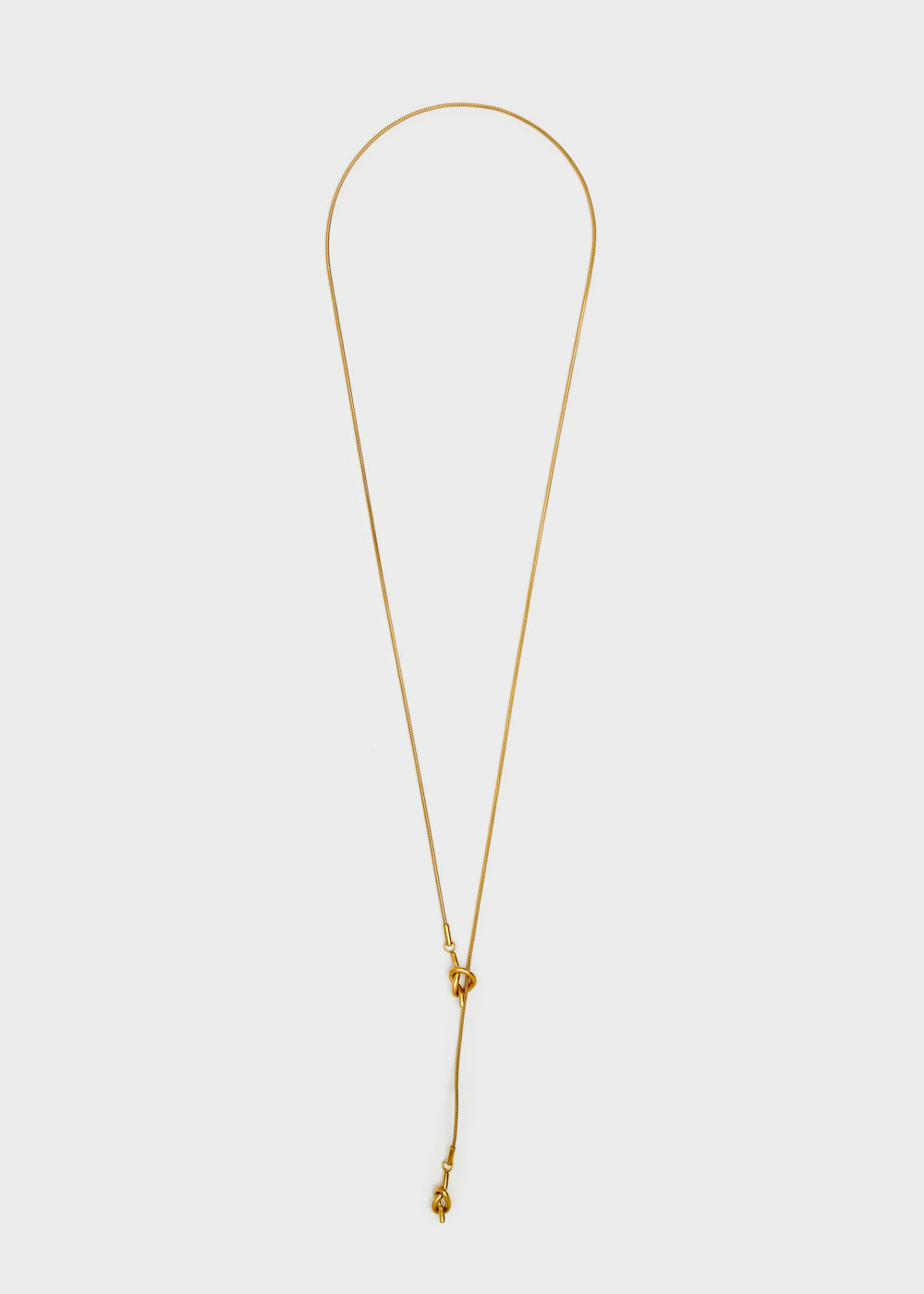 Nalí S.STEEL GOLD THIN LONG NECKLACE