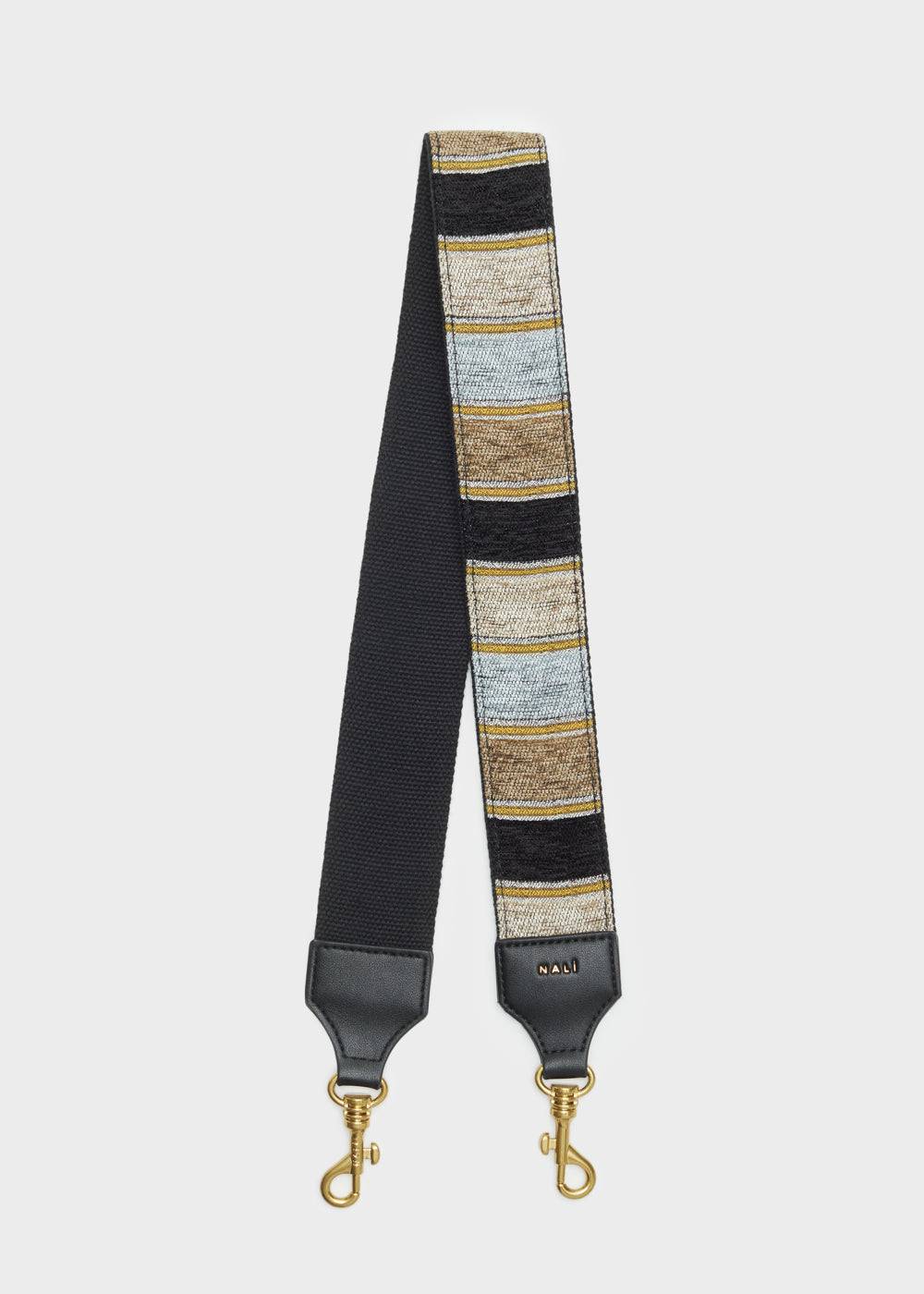 Nalí SALLY STRAP W/ TAUPE AND BLACK STRIPES