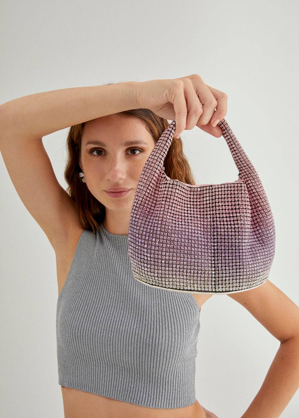 Nalí SHINY SHOULDER BAG W/ STONES + COLORS