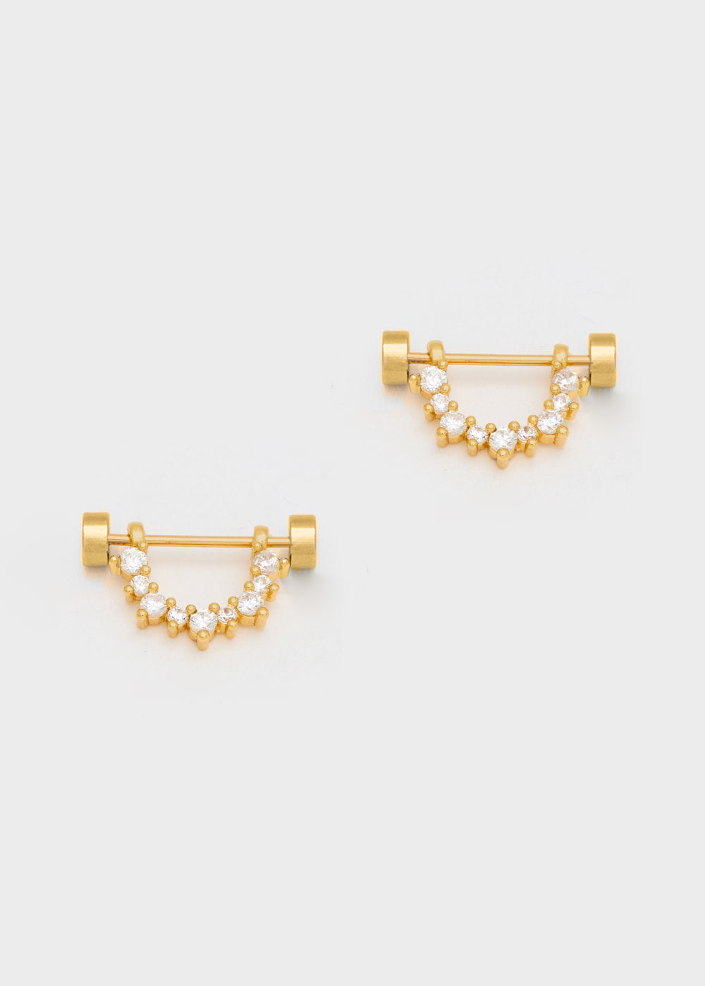 Nalí SIENNA LOBE EARRINGS W/ ZIRCONS + COLORS