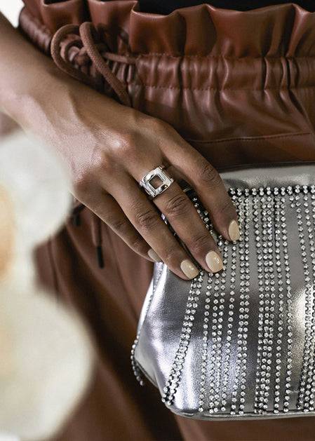 Nalí SILVER CHAIN RING