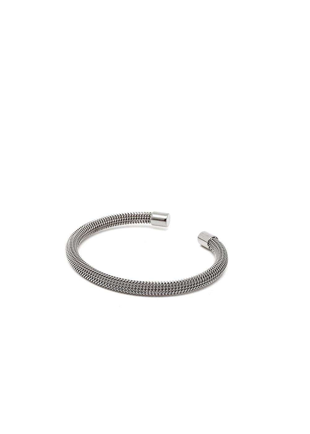 Nalí SILVER TUBULAR OPEN BANGLE