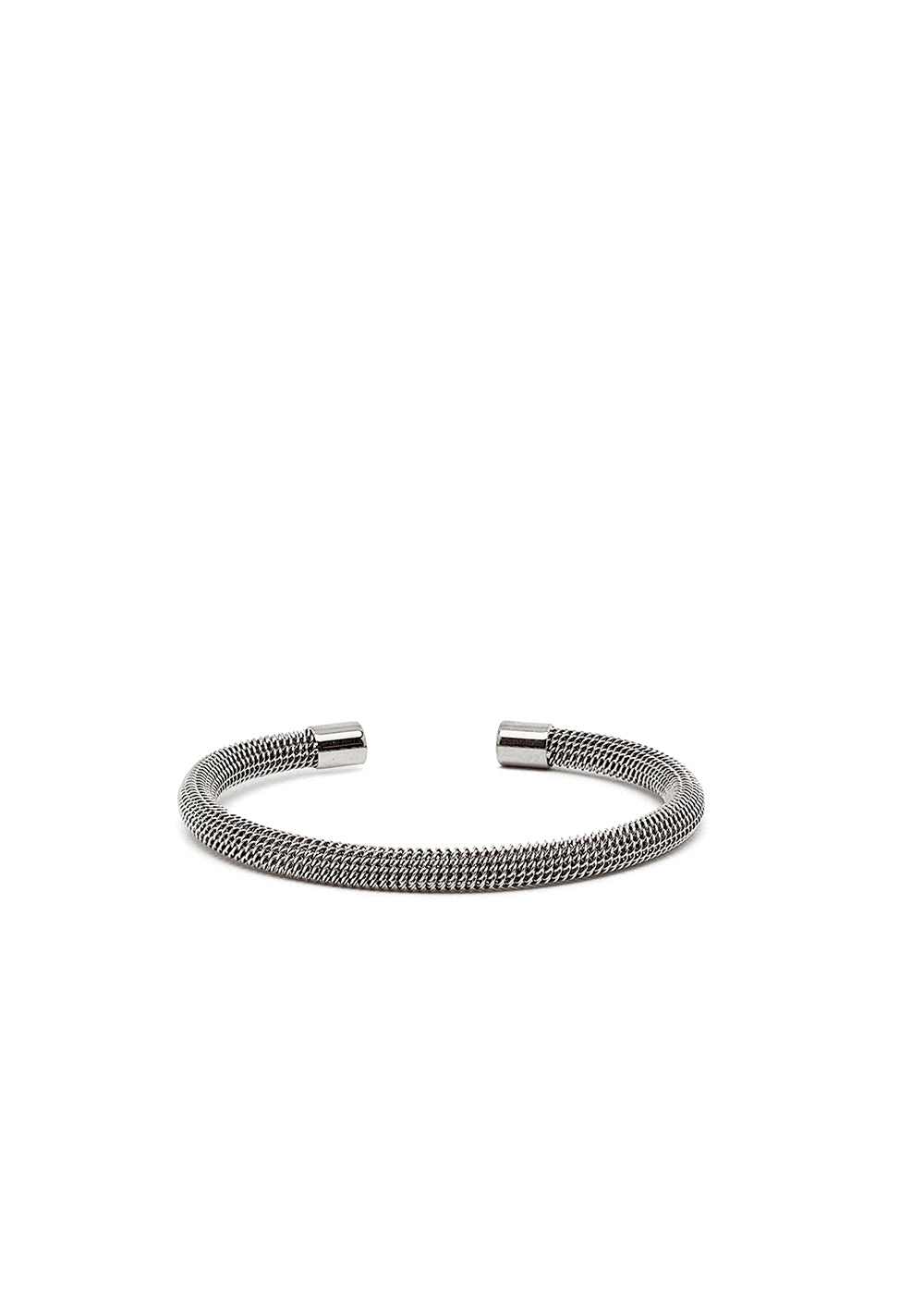 Nalí SILVER TUBULAR OPEN BANGLE