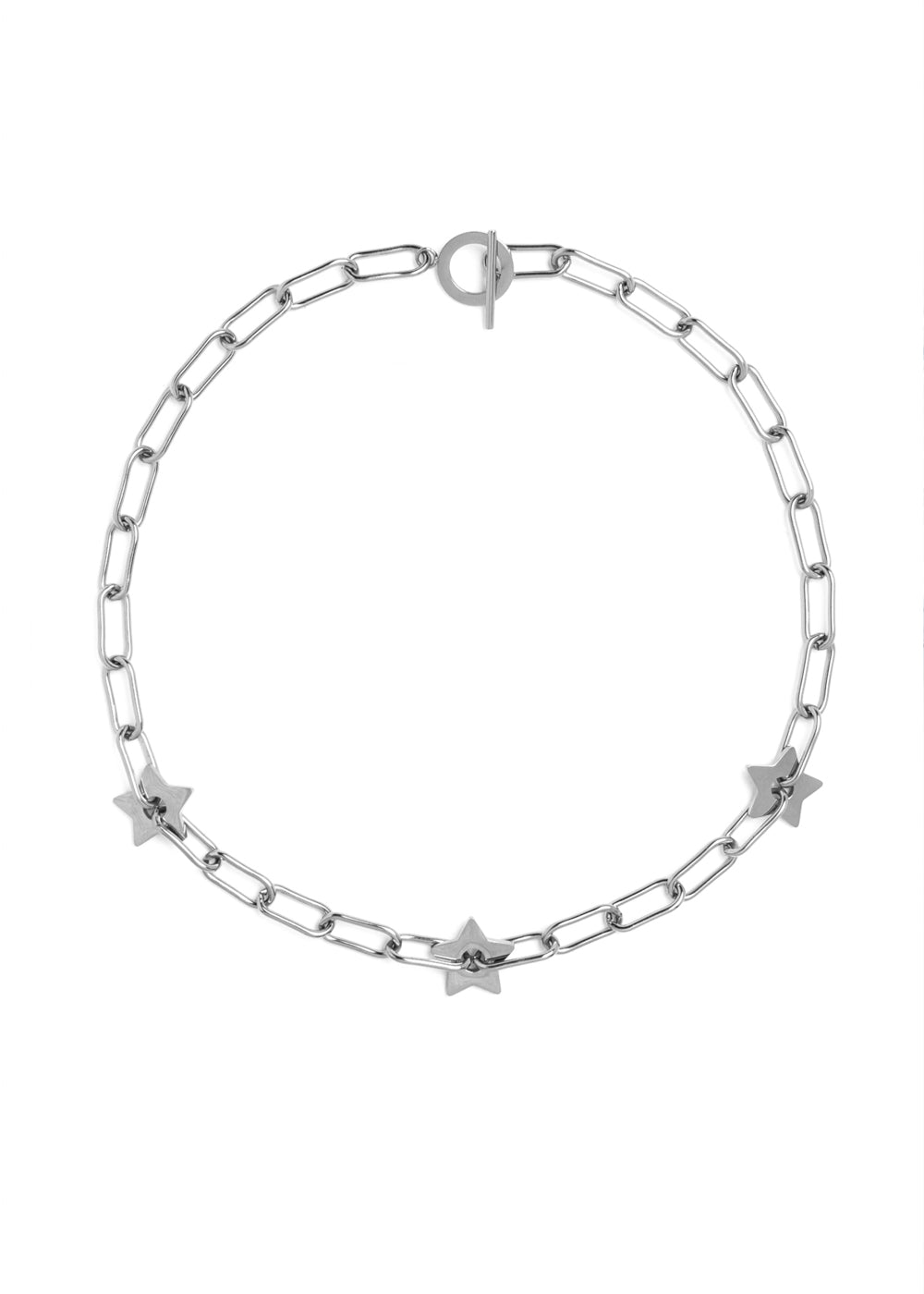 Nalí SILVI SILVER CHAIN STARS NECKLACE STAIN. STEEL